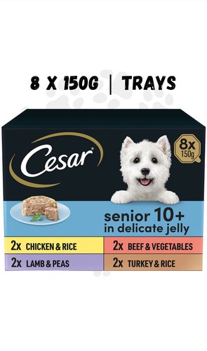 Cesar senior wet dog - 10+,