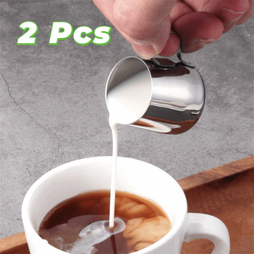 2pcs stainless steel mini milk - 2pcs,