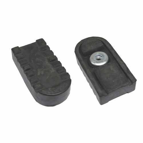 Footrest front rubber - front,