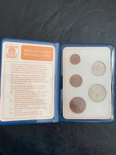Britains first decimal coins - britains,