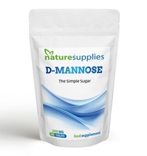 D-mannose Tablets 1000mg 120 Pouch | UTI Cystitis Relief | Naturesupplies