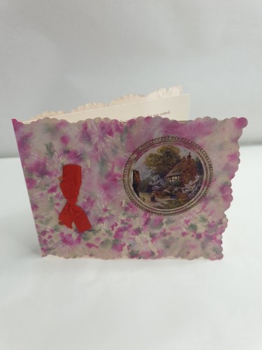 Antique christmas card 1914 - card,