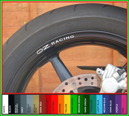 Racing wheel rim decals - racing,