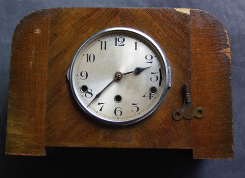 Clock 298 german brass - clock,