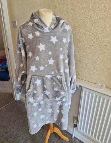 Cozee home grey white star - white,