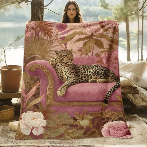 Leopard relaxing sofa - relaxing,