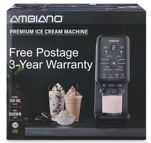 Aldi ambiano ice cream - aldi, maker