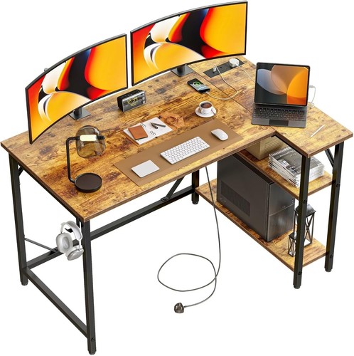 Shaped computer desk - l, with