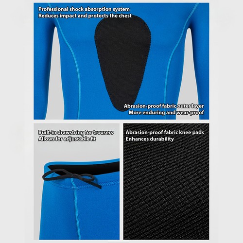 Men piece wetsuit set 3mm - set,