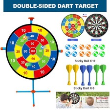 2X DART BOARD 30" DOUBLE SIDED GAME SET ADULTS KIDS DARTBOARD INDOOR OUTDOOR