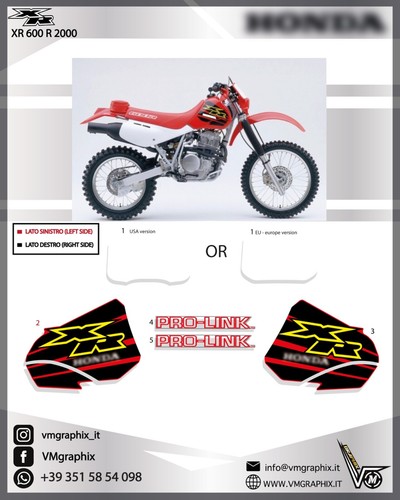 Stickers 600 2000 xr - r, 600r
