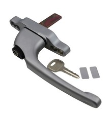Cadenza Aluminium Window Handle Tongue (spade) Driven Silver Right Hand  