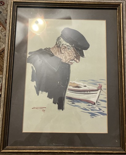 Mykonos print vintage fishing - mykonos,