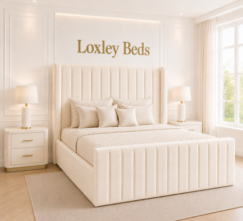 Ottoman bed winged plush - ottoman,