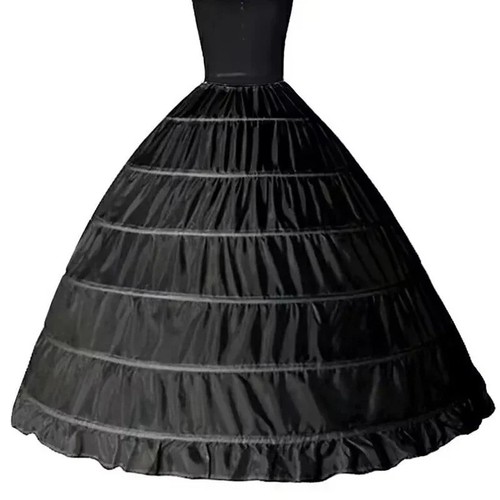 White hoop crinoline - 6-hoop,