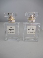 Chanel No 5 Eau De Parfum Collectable Empty Small Bottles 35ml x 2
