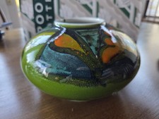Poole Pottery Green Delphis Shape 32 Pamela Bevan Vase