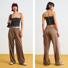 Adidas Originals Firebird Relaxed Women's Track Pants, Light Brown - MEDIUM