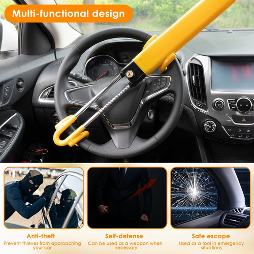 Steering wheel lock rocwood - steering,