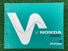 Honda XL500S Parts List, 2nd