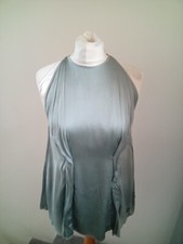 Pierre Balmain Green Silk  Elastane  Sleeveless  Top/Blouse,  Small Excellent 