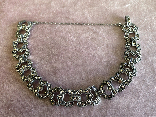 Vintage silver marcasite - vintage,