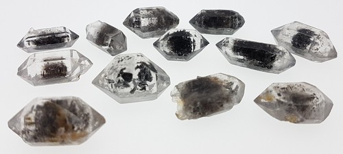 Natural quartz points with - points,