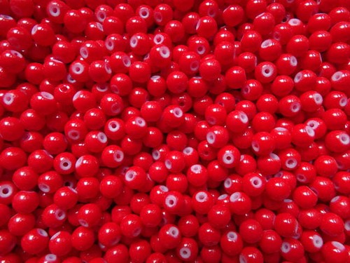 Rowan berry 6mm glass - 'rowan, berry'