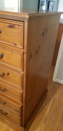 Solid pine filing cabinet