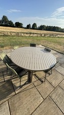 Quatropi Dinning Set Outdoors Dining Table + Cover +  X6 Chairs