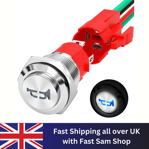 Horn button 12v - heavy, duty