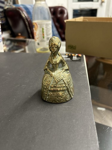 Vintage brass bell shaped like - vintage,