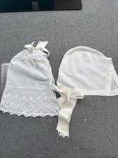 Two Vintage Baby Bonnets