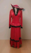 Ladies Red Black Victorian