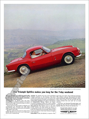 Triumph spitfire car - triumph, advert