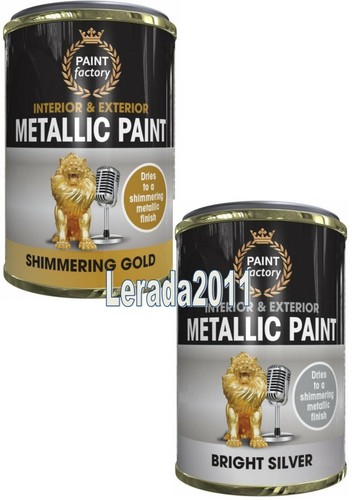 Silver metallic paint 300ml - metallic,