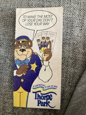 Thorpe Park Map Guide 1989