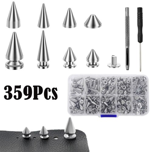 359pcs punk spikes and studs - and,