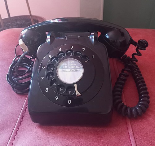 Rotary phone 1970s converted - 1970s,,