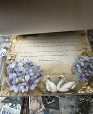 Blue Vintage Floral Scrapbook