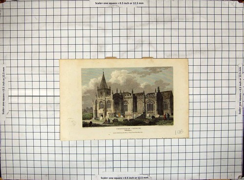 Antique print engraving - print, 1813