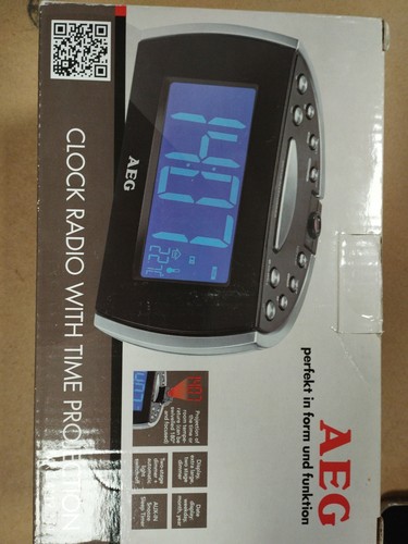 Aeg clock radio with - clock,