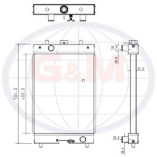 Radiator for YANMAR Mini