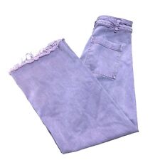 Women’s Straight High Rise Jeans Pants 28x28 Wide Leg Plum