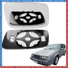 Left side Wide Angle wing mirror glass for Volvo 850 1991-1997 Heated