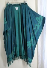 Southwest Indian Sz 2X TABARD Poncho Coat & Matching Skirt RAYON LAGENLOOK