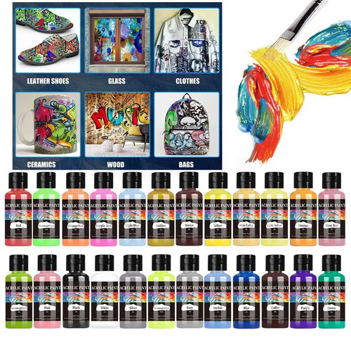 30ml acrylic paint for fabric - paint,