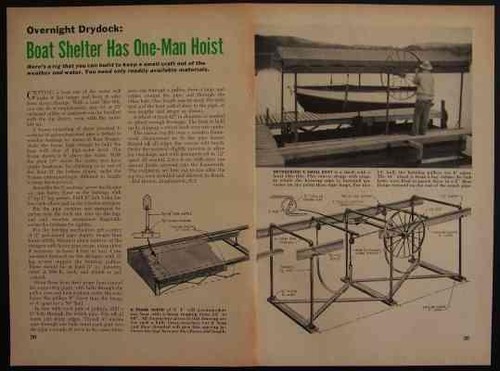 Small boat shelter hoist - boat, &