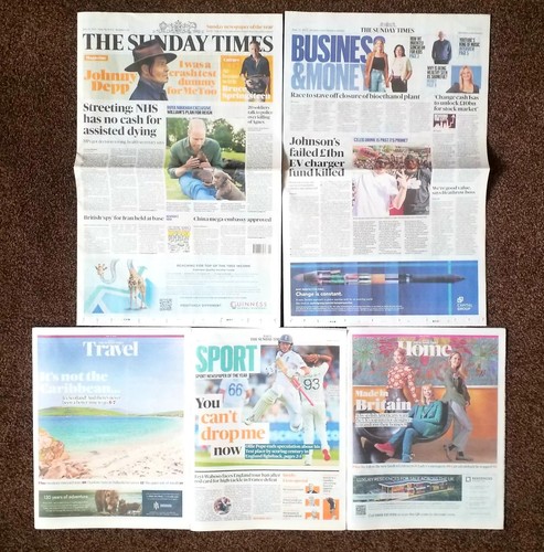 Sunday times newspaper 22nd - newspaper,