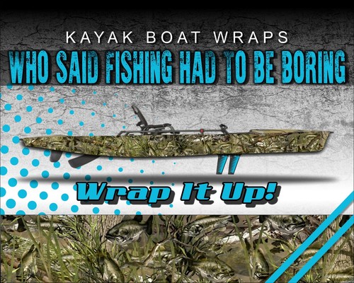 Bass fish camo 14ft kayak - bass,